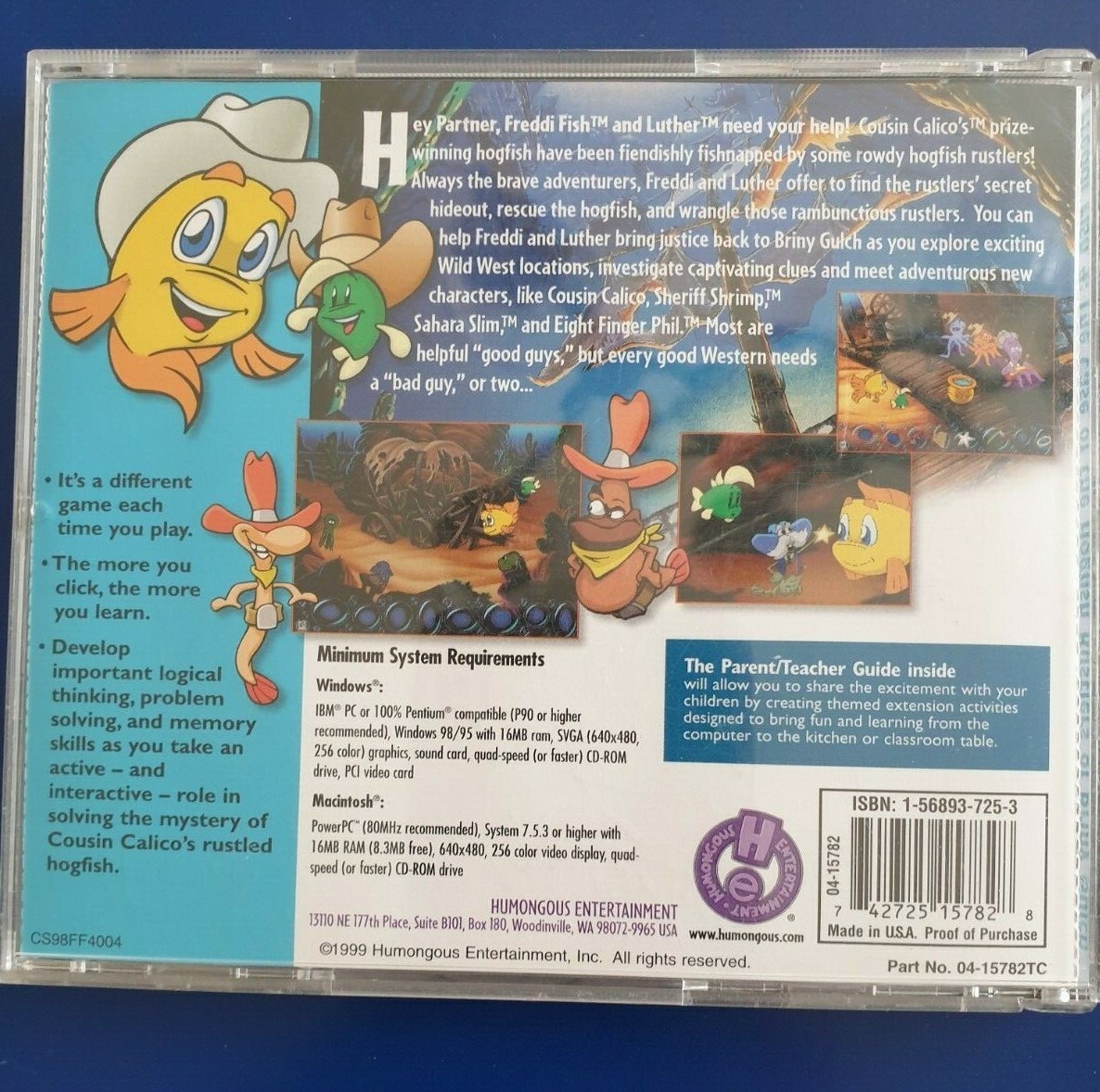 Freddi Fish 4 CD-ROM Windows Macintosh PC Video Game