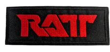 Ratt Patch, Ratt Iron On Embroidered Band Patch
