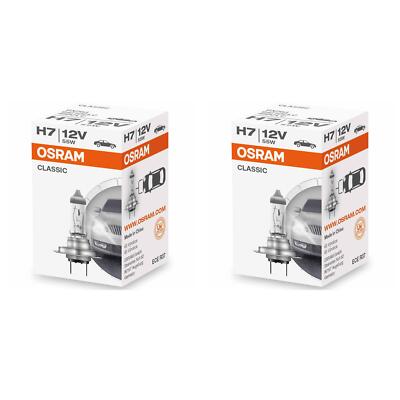 2x OSRAM H7 CLASSIC 1500 lm Brenner Glühlampe Glühbirne Birne