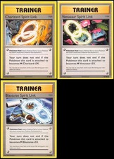 3 Card Pokemon English Lot - Evolutions Trainer Spirit Link NM/M