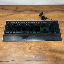 Logitech Illuminated K740 USB Wired Keyboard Y-UY95 - Tested Works Great