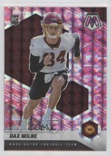 2021 Panini Mosaic Rookies Pink Camo Mosaic Prizm Dax Milne #400 0ym4