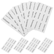 10 Sheets Shampoo Stickers for Bottles Lotion Label Self-Adhesive