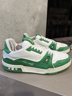 Louis Vuitton Green White Trainer Sneakers - Size LV 9 / US 10 | eBay