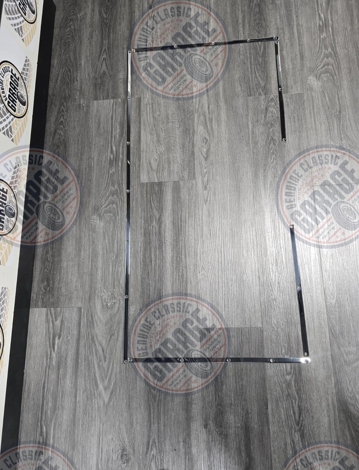 Juego de molduras interiores de acero inoxidable para puerta trasera Chevy Nomad 1955-1957 original/restaurado/5 piezas Foto 2 de 4