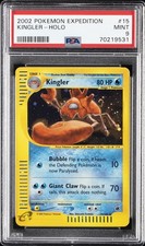 2002 POKEMON EXPEDITION #15 KINGLER-HOLO PSA 9