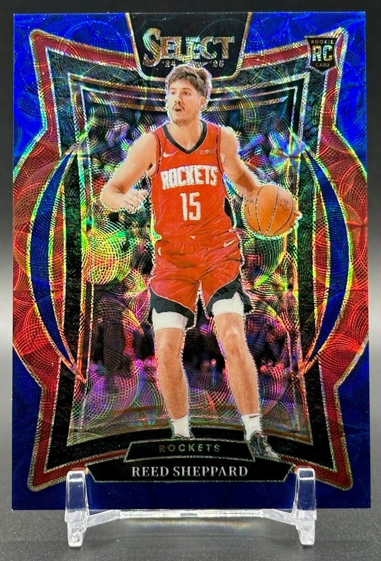 REED SHEPPARD 2024-25 SELECT CONCOURSE ROOKIE BLUE SCOPE PRIZM RC 171/249