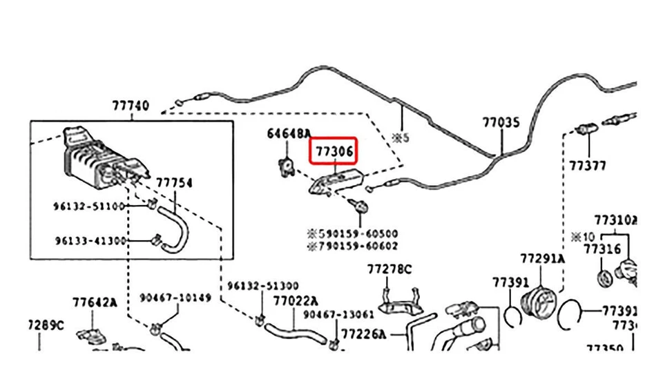 Fuel Lid Lock Open Lever 64606-06060 Fits Toyota Camry 2006 2007 - 2017 - Photo 2/4