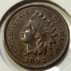 1892 Indian Head Cent - XF+ - Near 4 Diamonds!