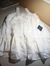 Lulus White Solid Square Neck Sundress Ruffle Tie Short Sleeveless Dress M