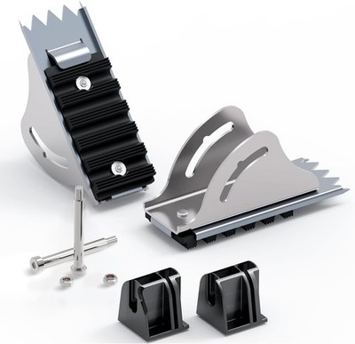 26-2 Replacement Shoe Kit for Aluminium Ladder - SHOE REPL One Pair, Silver