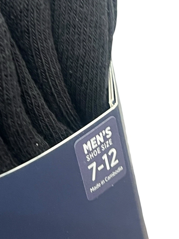 Paquete de 8 calcetines Jockey para hombre 7-12 Everyday mezcla de algodón negro soporte para arco NUEVO Foto 4 de 4