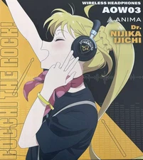 ONKYO AOW03 Bocchi the Rock Nijika Ijichi Wireless Headphones w/ Pouch Anime
