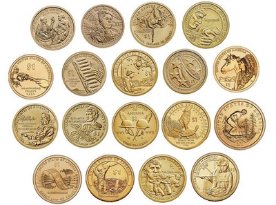 2009-2026 P&D Sacagawea Native American 36 Coin BU Dollar Set