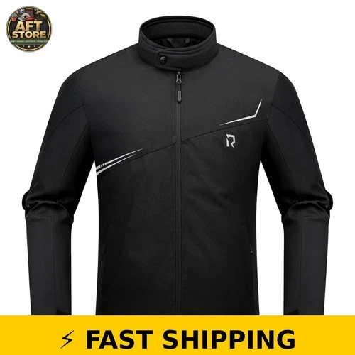 RIDEIRON Motorcycle Jacket with CE Armor, Windproof - XL - product listing photo