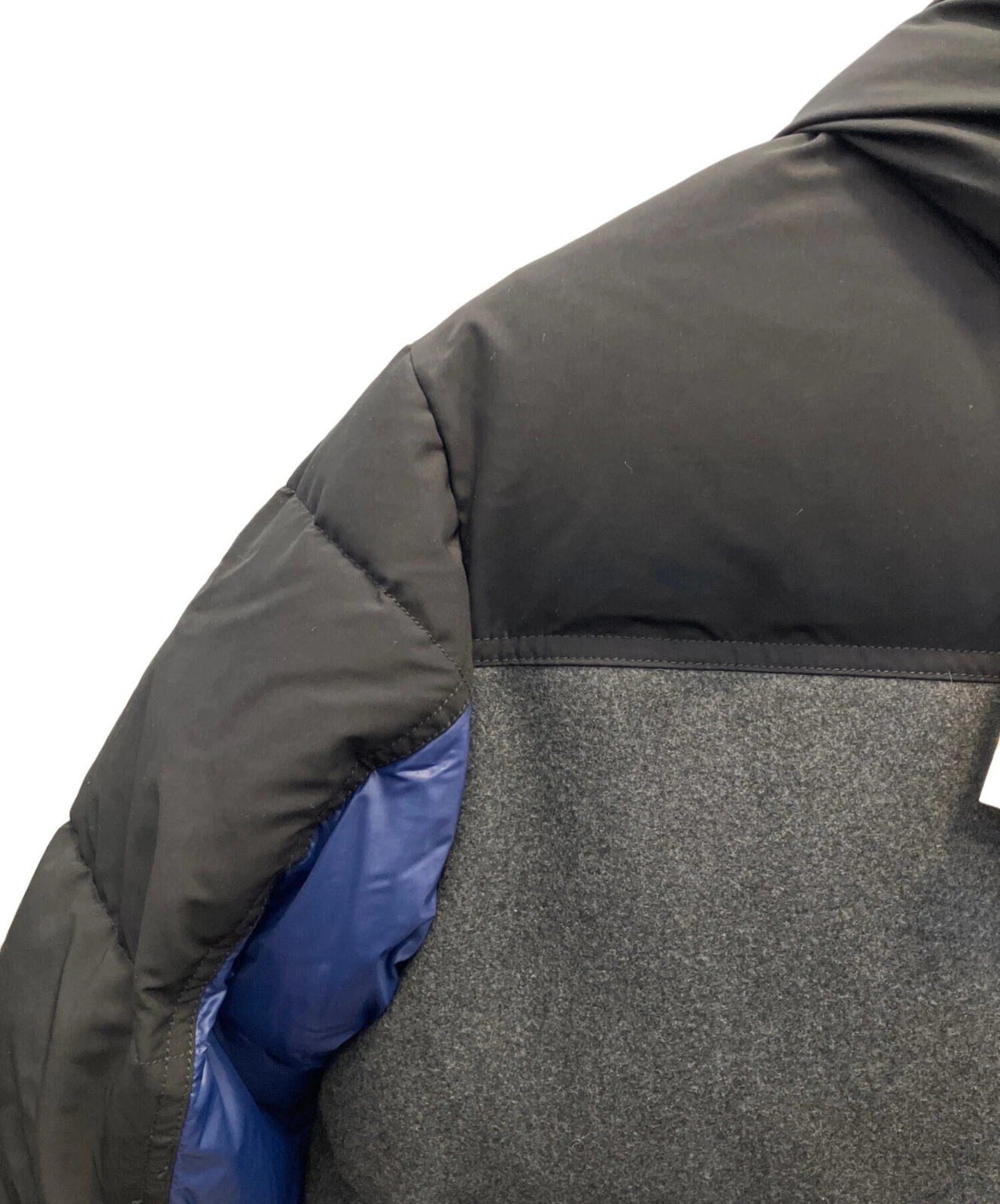 Zara Puffer Jacket Men's Size L Black/Blue Excellent - product detail image 5