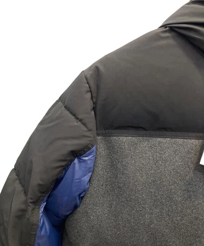 Zara Puffer Jacket Men's Size L Black/Blue Excellent image 5