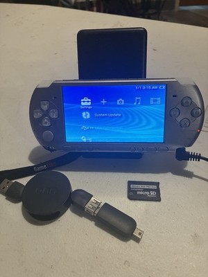Sony PSP-3001 Portable Mystic Silver Handheld System Tested Works