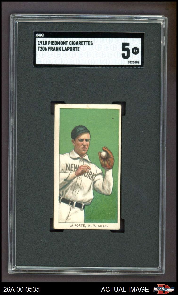 1909 T206 Frank LaPorte Yankees SGC 5 - EX