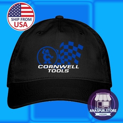 Cornwell Quality Tools Black Baseball Cap Hat Adult Size Adjustable S/M & L/XL