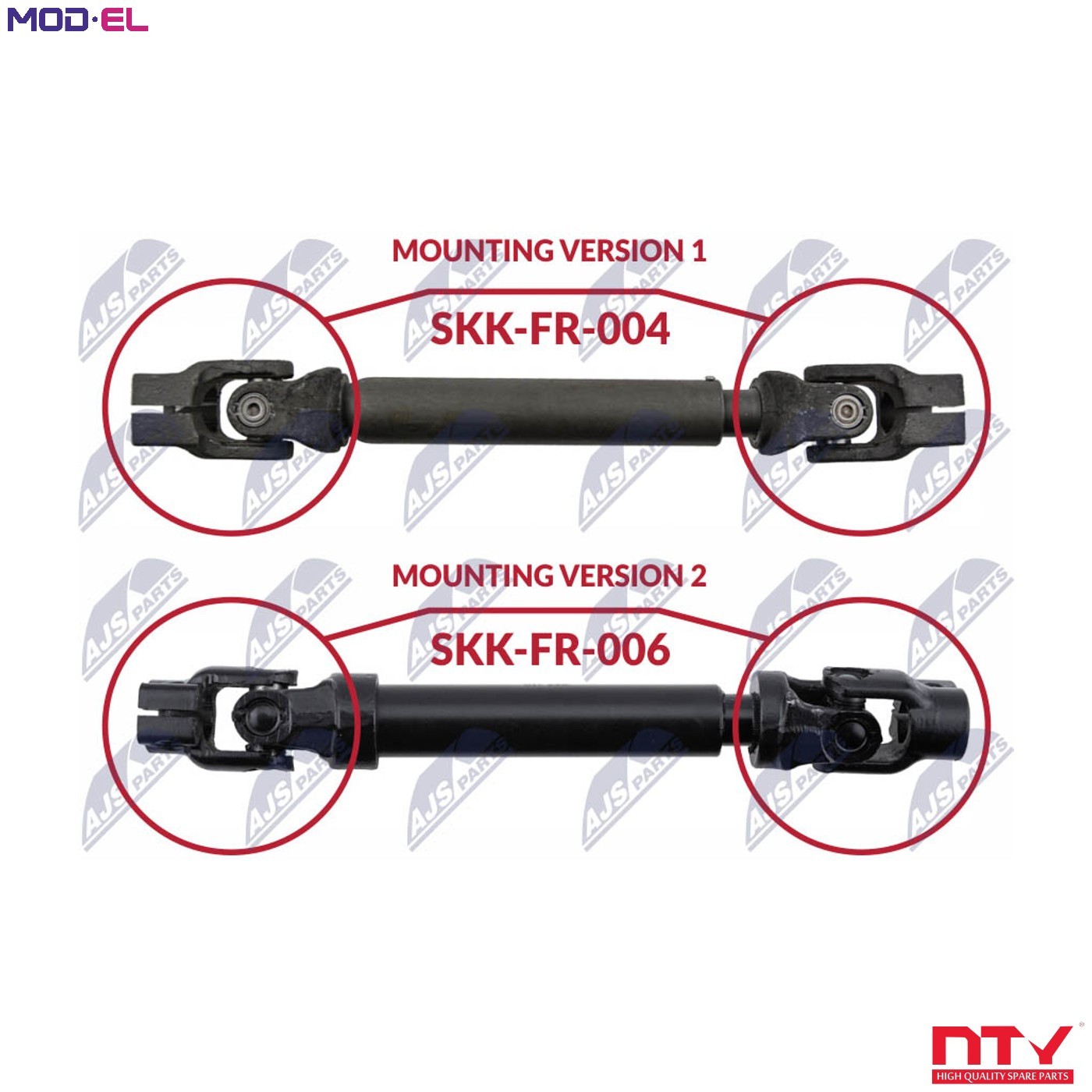 STEERING SHAFT SKK-FR-004 FOR FORD HHJD/HHJE/HHJC 1.6L SNJB/SNJD/SNJC 1.2L 4cyl - Image 8