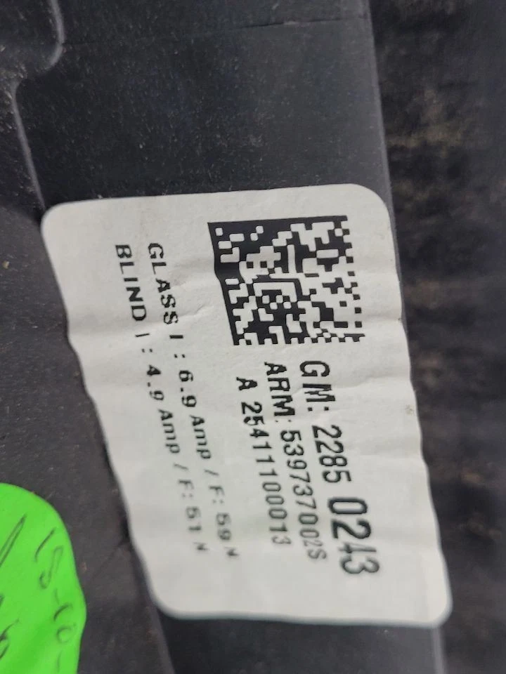 2014 2015 2016 2017 2018 2019 2020 CHEVROLET IMPALA Roof Glass  Foto 3 de 4