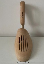 VINTAGE CLARKS WOODEN SHOE LAST TREE SHAPER STRETCHER SPRING LOADED SIZE LARGE