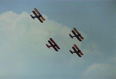 Foto Boeing-Stearman Model 75 Biggin Hill 1988 Airshow ca. 11 x 16cm - scc5388i