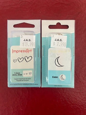 ImpressArt Metal Stamping Set Textures 6mm moon hearts