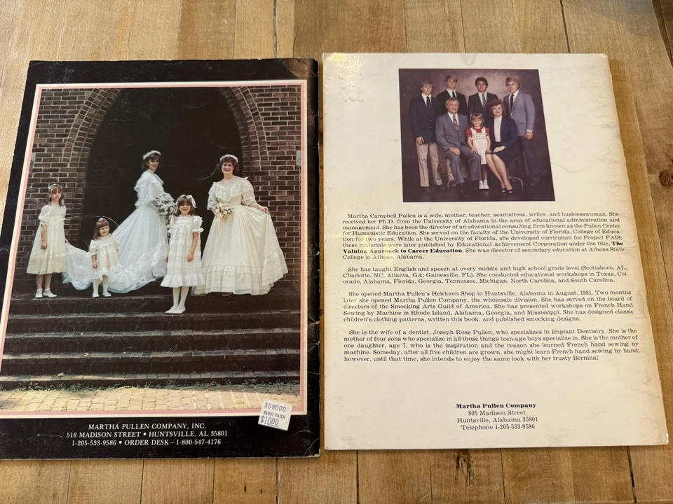 VERY GOOD VINTAGE LOT OF 2 "FRENCH HAND SEWING BY MACHINE" BY MARTHA PULLEN - Image 2 of 4