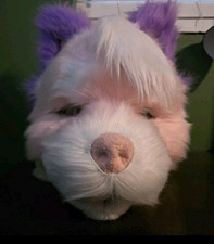 Purple, pink, and white Unfinished fursuit ca...