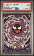 Gastly Topps Pokemon Tv Animation Series 2 92 NM PSA 9