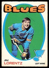 1971-72 OPC O-Pee-Chee AS IS LOW GRADE Jim Lorentz St. Louis Blues #227