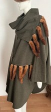 Schneider‘s Lodenmantel Cape Woll-Cashmere Mix Schal Nerz NP1800€