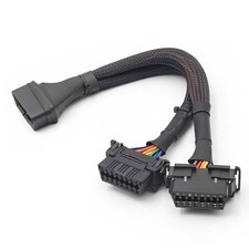 OBD2 Splitter Dual Port Adapter Troubleshooting 30CM Length 12V Voltage
