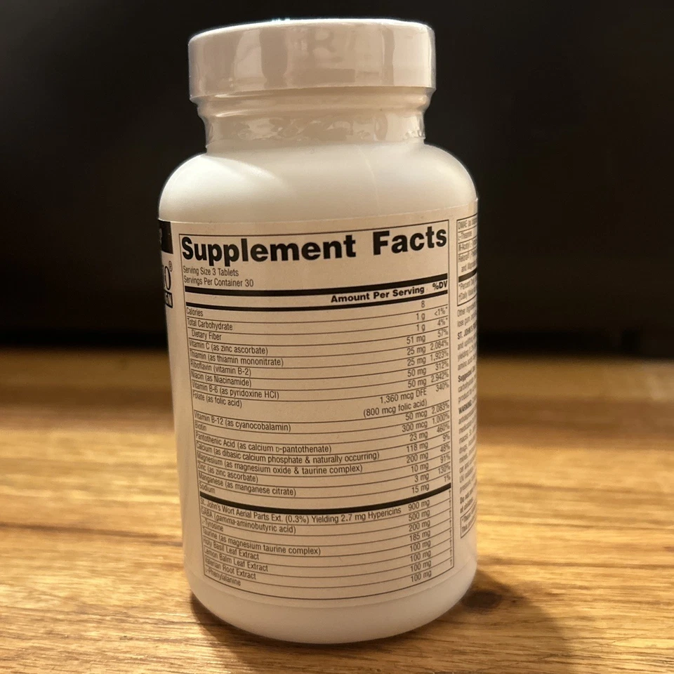 Source Naturals Pensamientos positivos de San Juan, apoya un buen estado de ánimo* - 90 comprimidos Foto 2 de 4