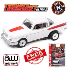 Auto World '57 Studemaker Golden Hawk White - Cars & Coffee Tjet 1/64 - SC392