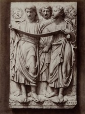 FRATELLI ALINARI (XIX secolo), ragazzi cantanti, Duomo di Firenze, 1880 circa, albuminapia