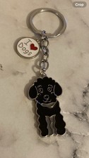 Cockapoo/Cavapoo Poodle Black Dog Charm Keyring Bag Charm
