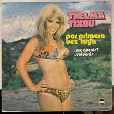 Thelma Tixou - Por Primera Vez Tuya LP - EMI POPS [POP-435] 1977 (VG/VG+) SIGNED