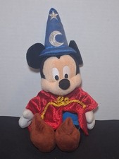 Disney Parks Authentic Mickey Mouse Sorcerer's Apprentice Plush 13" Fantasia