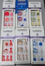 Kiss imPRESS Kiss Color Press-On Pedicure Toenails ~ You Choose