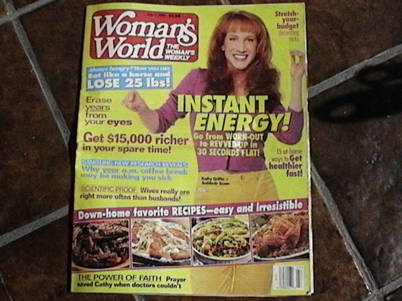 7/7/98 Woman's World Kathy Griffin Suddenly Susan Richard Simmons.Recipes Energy