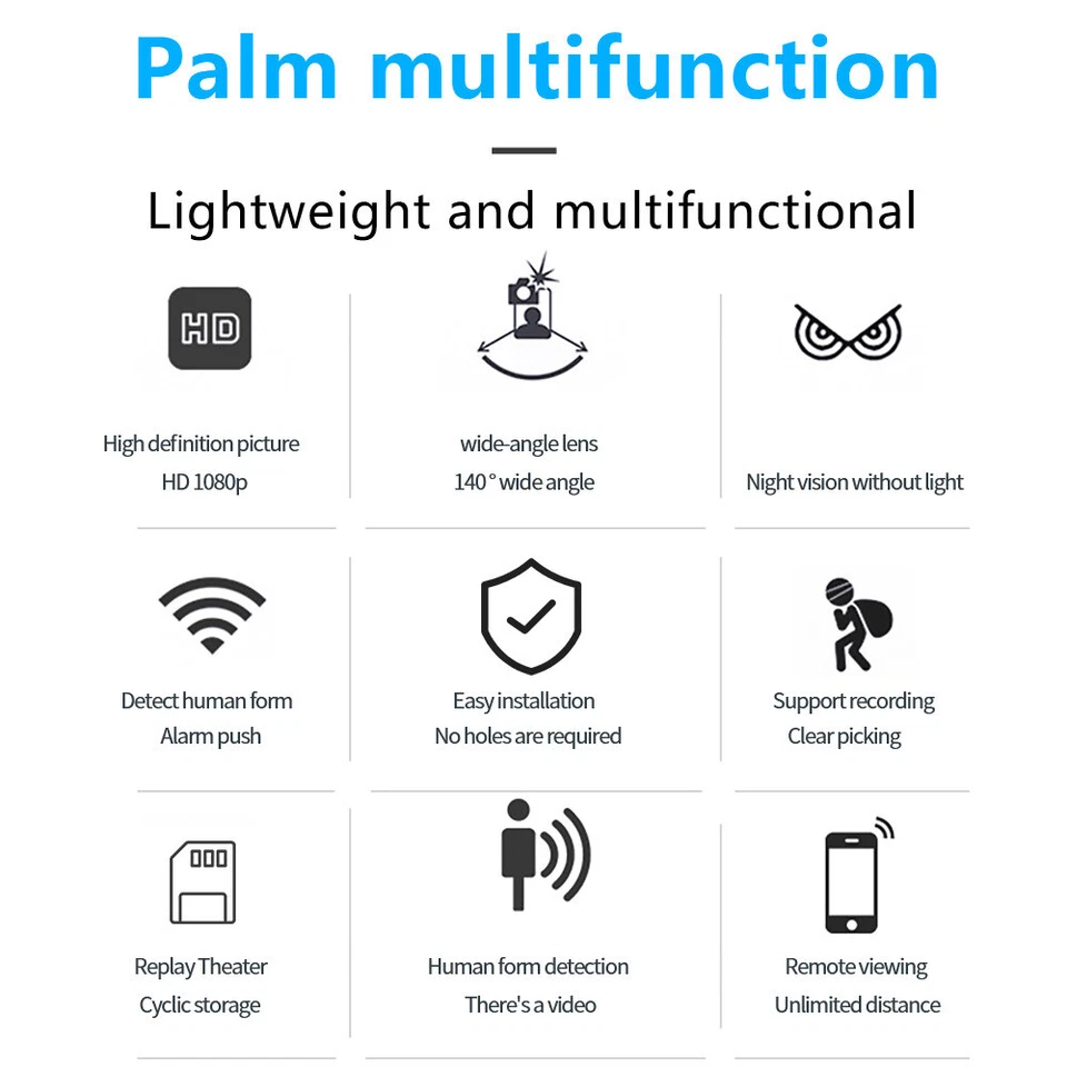 Mini Kamera 1080P HD Video Bewegung Nachtsicht Cam WLAN Camcorder Sicherheit X5 - Bild 2 von 4