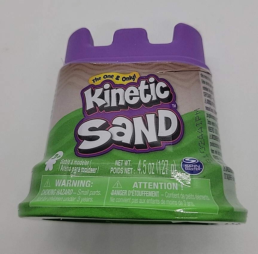 Kinetic Sand Single Container Stocking Stuffer 4.5 Oz Pack- Green