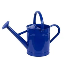 Gardener's Select Standard Garden Outdoor Watering Can, Navy Blue, 3.5 Liters