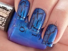 RARE OPI BLUE SHATTER NL E56 SHATTER COLLECTION FREE SHIP DISCONTINUED