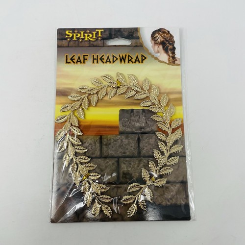 Geist Halloween Damen Einheitsgröße Gold Metall römisches Blatt Kopftuch Stirnband Kostüm