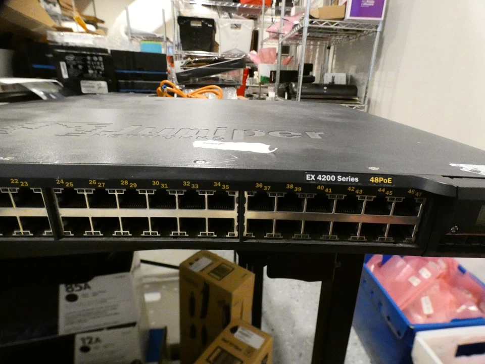 Juniper Networks EX4200-48P 48 Port 4200 Series Ethernet Switch w/Single PSU - Image 3 of 4