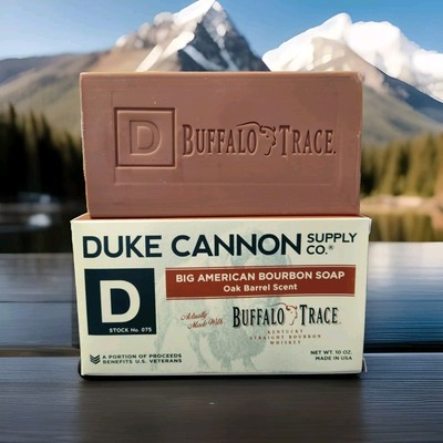 Duke Cannon Big American Bourbon Soap Oak Barrel Scent Made With Buffalo Trace